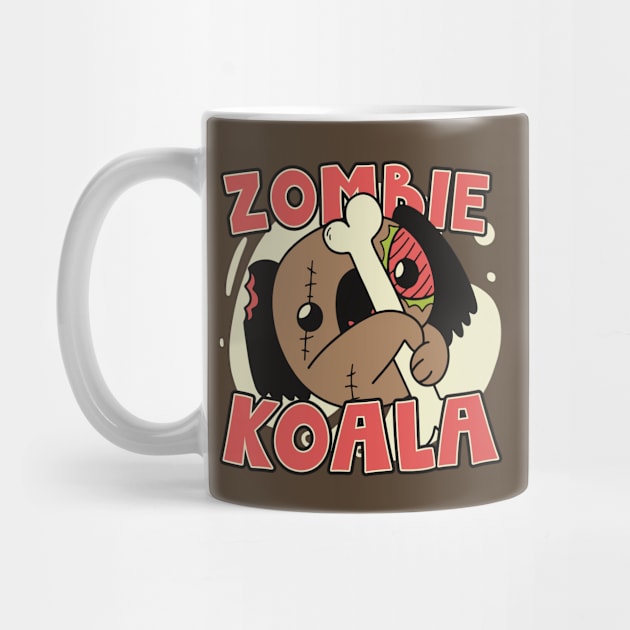 Cute Zombie Koala // Funny Halloween Zombie Animals by SLAG_Creative